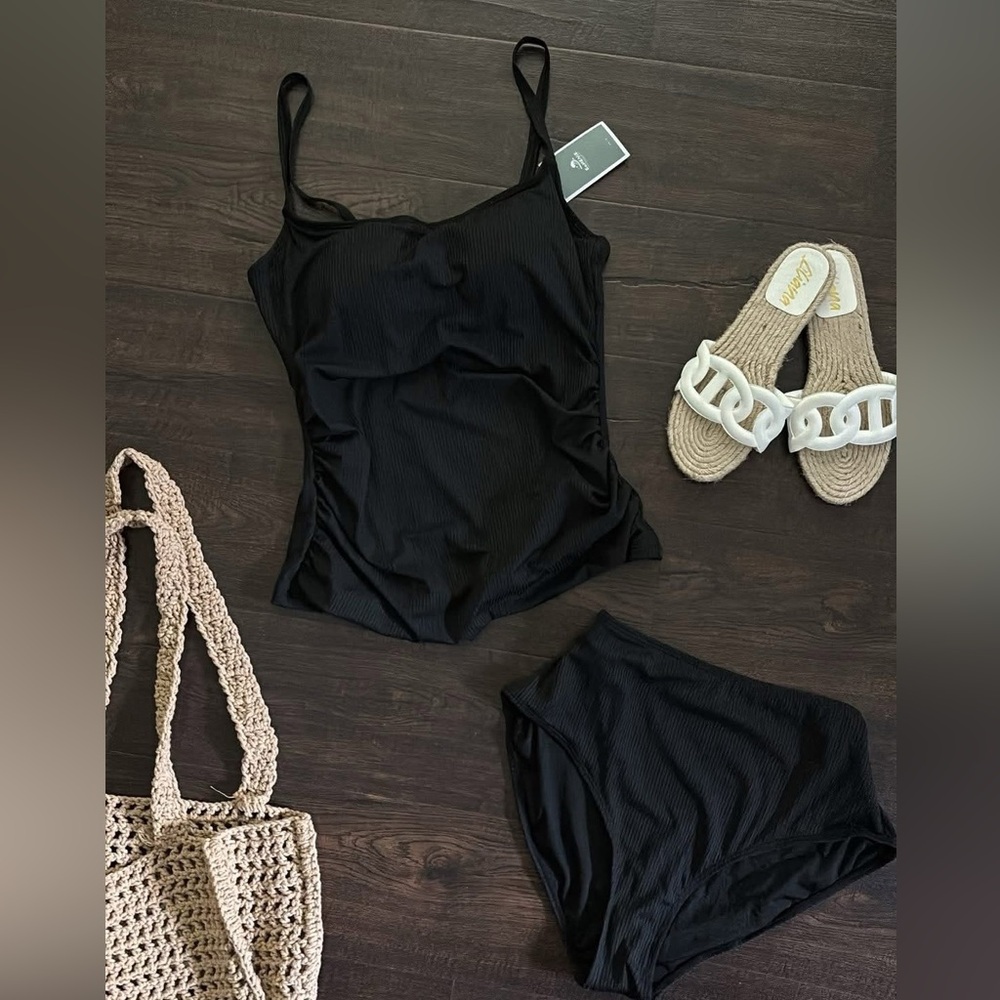 Black Swimsuit Set